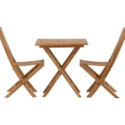 Parvekeryhmä Venture Home, 70x70cm Kenya-pöytä + 2 Ghana-taittotuolia