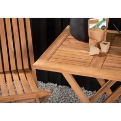 Parvekeryhmä Venture Home, 70x70cm Kenya-pöytä + 2 Ghana-taittotuolia