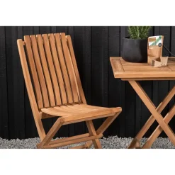 Parvekeryhmä Venture Home, 70x70cm Kenya-pöytä + 2 Ghana-taittotuolia