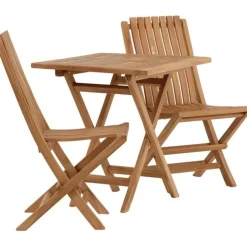 Parvekeryhmä Venture Home, 70x70cm Kenya-pöytä + 2 Ghana-taittotuolia