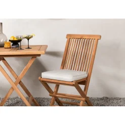 Parvekeryhmä Venture Home, 70x70cm Kenya-pöytä + 2 Kenya-taittotuolia, pehmusteilla