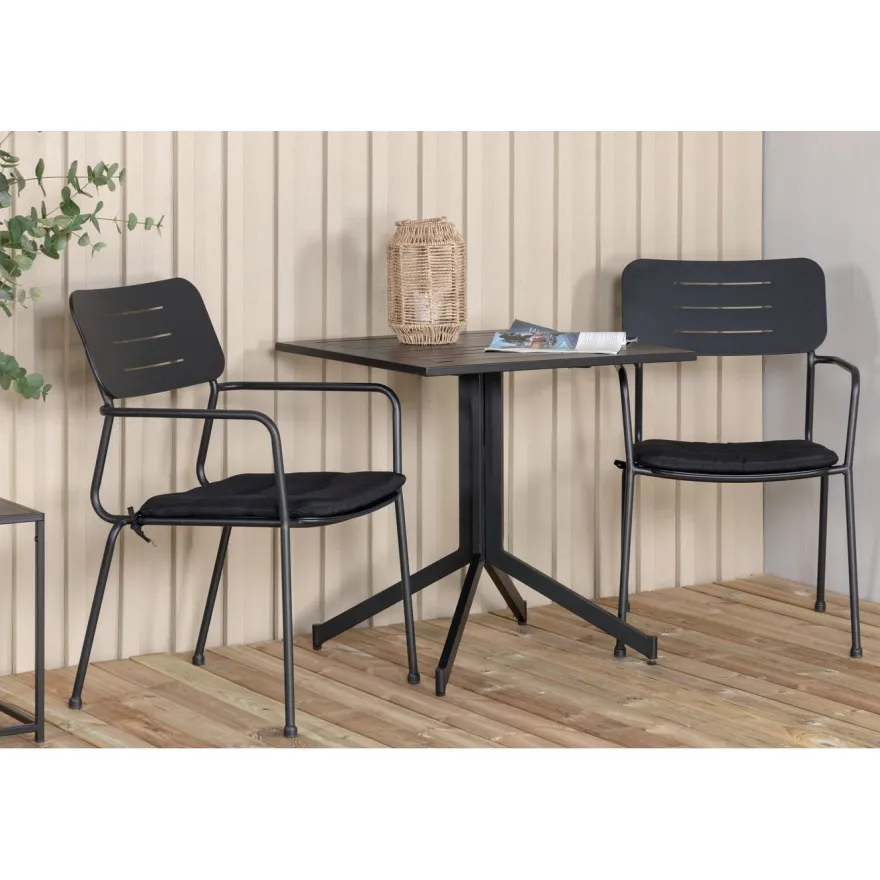Parvekeryhmä Venture Home, 70x70cm Way-pöytä + 2 Nicke-tuolia