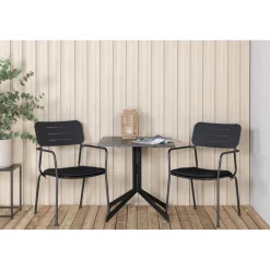 Parvekeryhmä Venture Home, 70x70cm Way-pöytä + 2 Nicke-tuolia