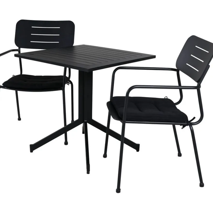 Parvekeryhmä Venture Home, 70x70cm Way-pöytä + 2 Nicke-tuolia