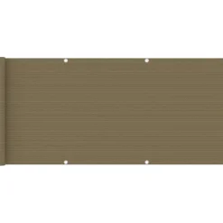 Parvekkeen suoja harmaanruskea 75x400 cm hdpe