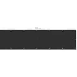 Parvekkeen suoja hdpe 75x500 cm antrasiitti