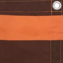 Parvekkeen suoja oranssi ja ruskea 90x400 cm oxford kangas