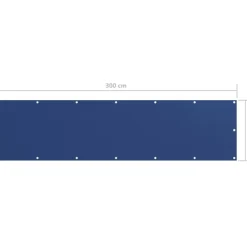 Parvekkeen suoja sininen 75x300 cm oxford kangas