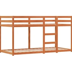 Parvisänky verhoilla sininen 90x200 cm täysi mänty (84037)