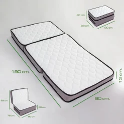 Patja Linento Furniture Deluxe Pack 90x190cm valkoinen