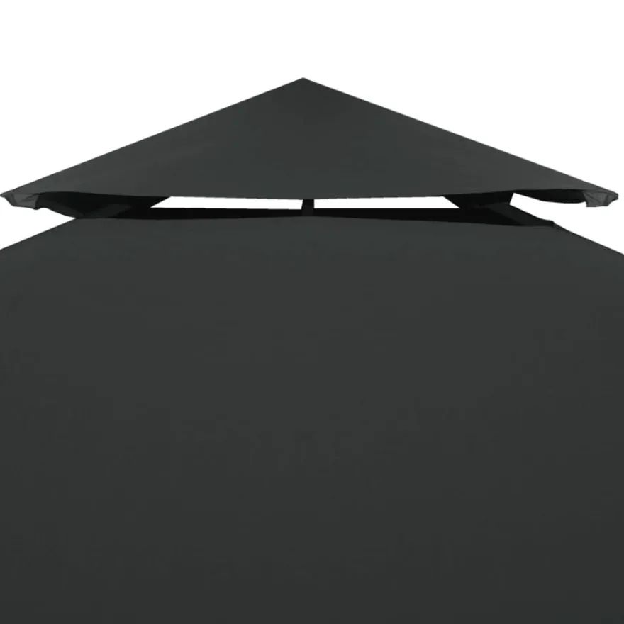 Paviljongin katto kaksikerroksinen, 310g/m², 4x3m, antrasiitti