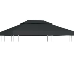 Paviljongin katto kaksikerroksinen, 310g/m², 4x3m, antrasiitti