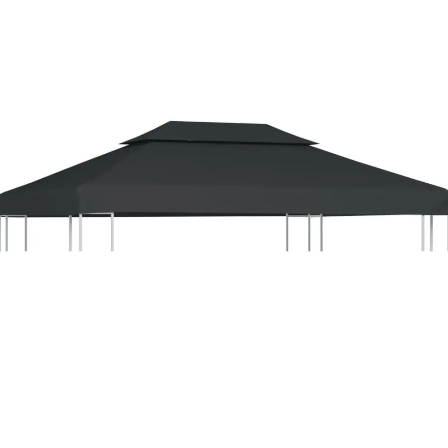 Paviljongin katto kaksikerroksinen, 310g/m², 4x3m, antrasiitti
