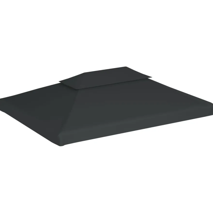 Paviljongin katto kaksikerroksinen, 310g/m², 4x3m, antrasiitti