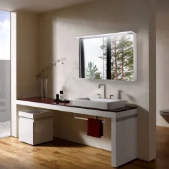 Peilikaappi LED-valaisimella Bathlife Glänsa, valkoinen, eri kokoja
