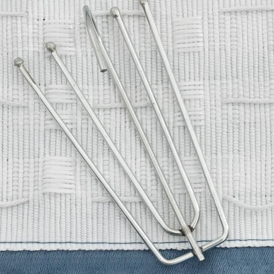Pellavamaiset pimennysverhot koukuilla 2 kpl 140x175 cm