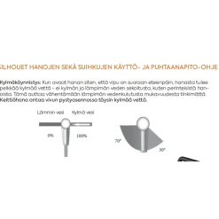 Pesuallashana Damixa Silhouet, mustalla bideesuihkulla, mattamusta