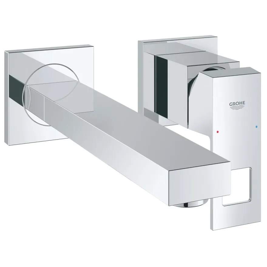Pesuallashana Grohe Eurocube 23447000, piiloasennus, kaksireikäinen, M, kromi