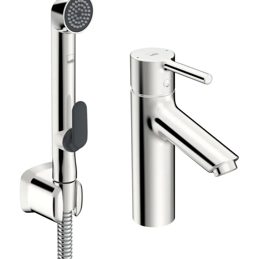 Pesuallashana Oras Optima Eco 2606AF-105, Bidetta-käsisuihkulla, kromi