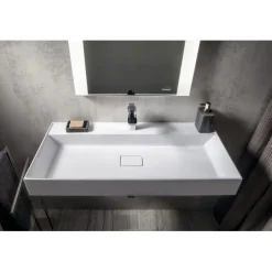 Pesuallas Interia Godiva GU096, 960x440mm, kivi, valkoinen