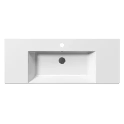 Pesuallas Interia Kube X 120x47cm, ExtraGlaze-pinnoite, valkoinen