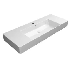 Pesuallas Interia Kube X 120x47cm, ExtraGlaze-pinnoite, valkoinen