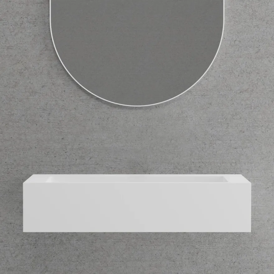 Pesuallaspaketti Scandtap Solid SW 1 Shadow, sis. hanan, peilin ja pohjaventtiilin