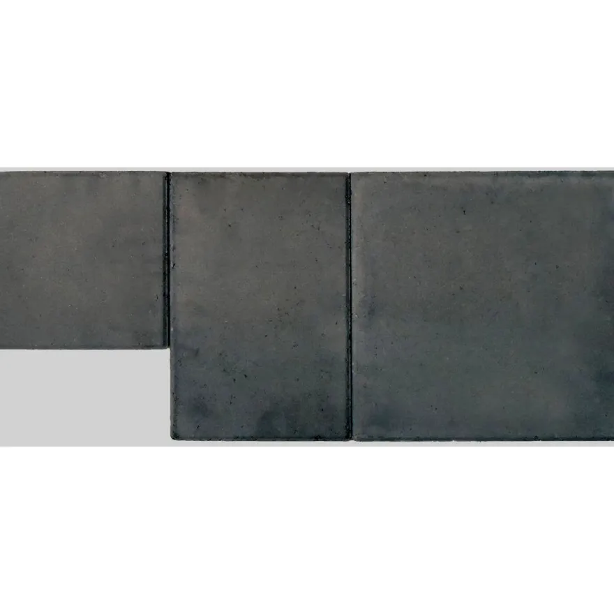 Pihakivi Lakka Roomalainen kivi 80, 418x418x80mm, musta