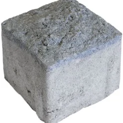 Pihakivi Rudus Artik-noppa, 92x92x80mm, profiloitu, hienopesty, tummanharmaa