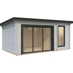 Pihasauna Palmako Sanna, sis. tuplalasilla liukuovet 12,8 m²
