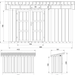 Pihavaja Timbela LP SmartSide M901A-M904A, tuplaovi, eri kokoja