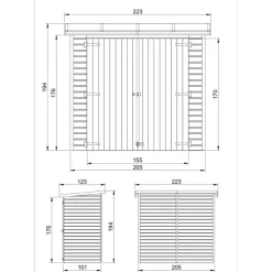 Pihavaja Timbela M348, 2.07m²
