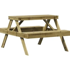 Piknik-/puutarhapöytä, 105x134x75 cm, eri värejä (33985)