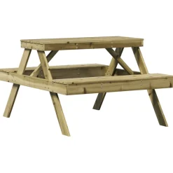 Piknik-/puutarhapöytä, 105x134x75 cm, eri värejä (33985)