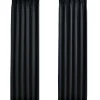 Pimennysverhot koukuilla 2 kpl musta 140x225 cm
