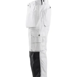 Piraattihousut Blåkläder 1540, valkoinen, 100% puuvilla, 320 g/m²