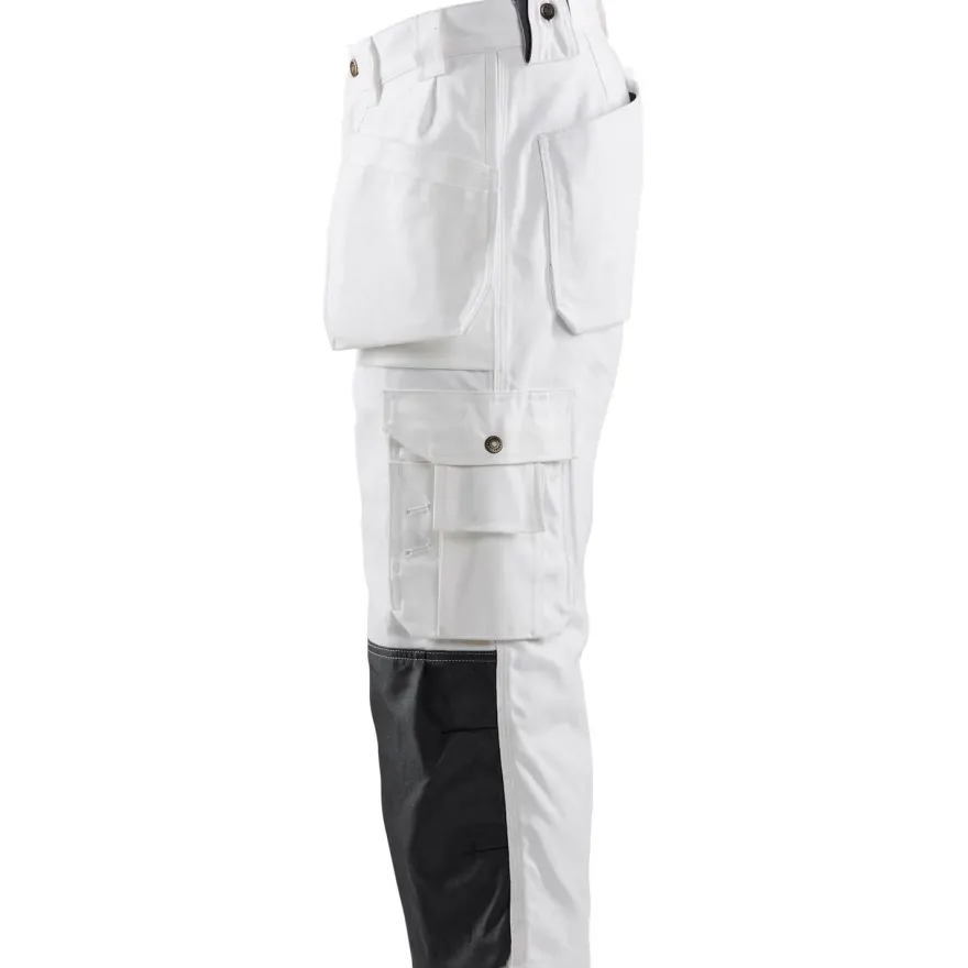 Piraattihousut Blåkläder 1540, valkoinen, 100% puuvilla, 320 g/m²