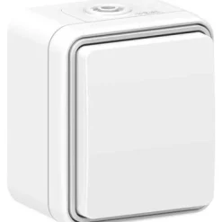 Pistorasia Gelia Connect 2 Home, 1-osainen, 16A, IP54, pinta-asennus, valkoinen