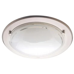 Plafondi Heat Alfa Big, Ø38cm, harjattu teräs