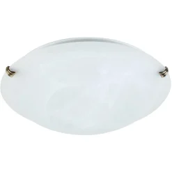 Plafondi Heat Gala Murano, Ø40cm, 2x45W, valkoinen