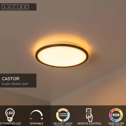 Plafondi Lucide Castor, Ø32cm, IP20, 20W,