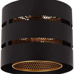 Plafondi Lucide Rosas, Ø26cm, IP20, musta