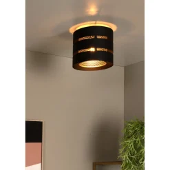 Plafondi Lucide Rosas, Ø26cm, IP20, musta