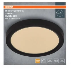 Plafondi Osram Orbis Quickfix Click Dim 830 3000K pyöreä, eri vaihtoehtoja