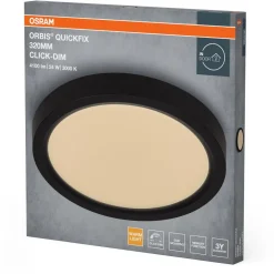 Plafondi Osram Orbis Quickfix Click Dim 830 3000K pyöreä, eri vaihtoehtoja