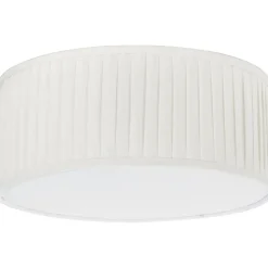 Plafondi PR Home Plissé, Ø 450 x 180 mm, luonnonvalkoinen