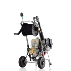 Polttomoottoripainepesuri Kränzle Profi-Jet B 16/220, 220bar, 960l/h, itseimevä, letkukelalla