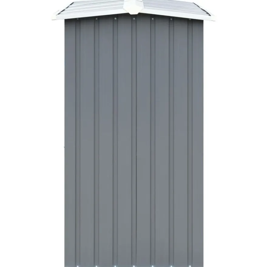 Polttopuukatos 172x91x154cm, galvanoitu teräs, harmaa