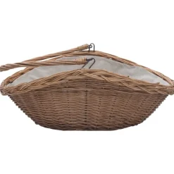 Polttopuukori kahvalla, 57x46,5x52cm, Brown Willow