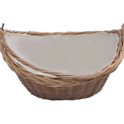Polttopuukori kahvalla, 57x46,5x52cm, Brown Willow